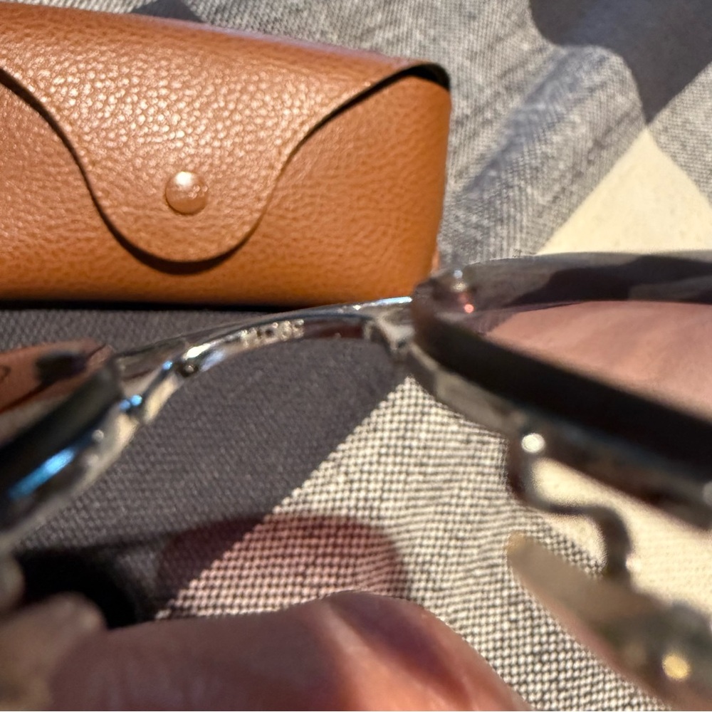 Ray-Ban Brown Aviator Sunglasses - Picture 8 of 10